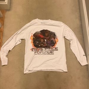 Juice WRLD “Death Race For Love” Mens White Long-Sleeve Shirt